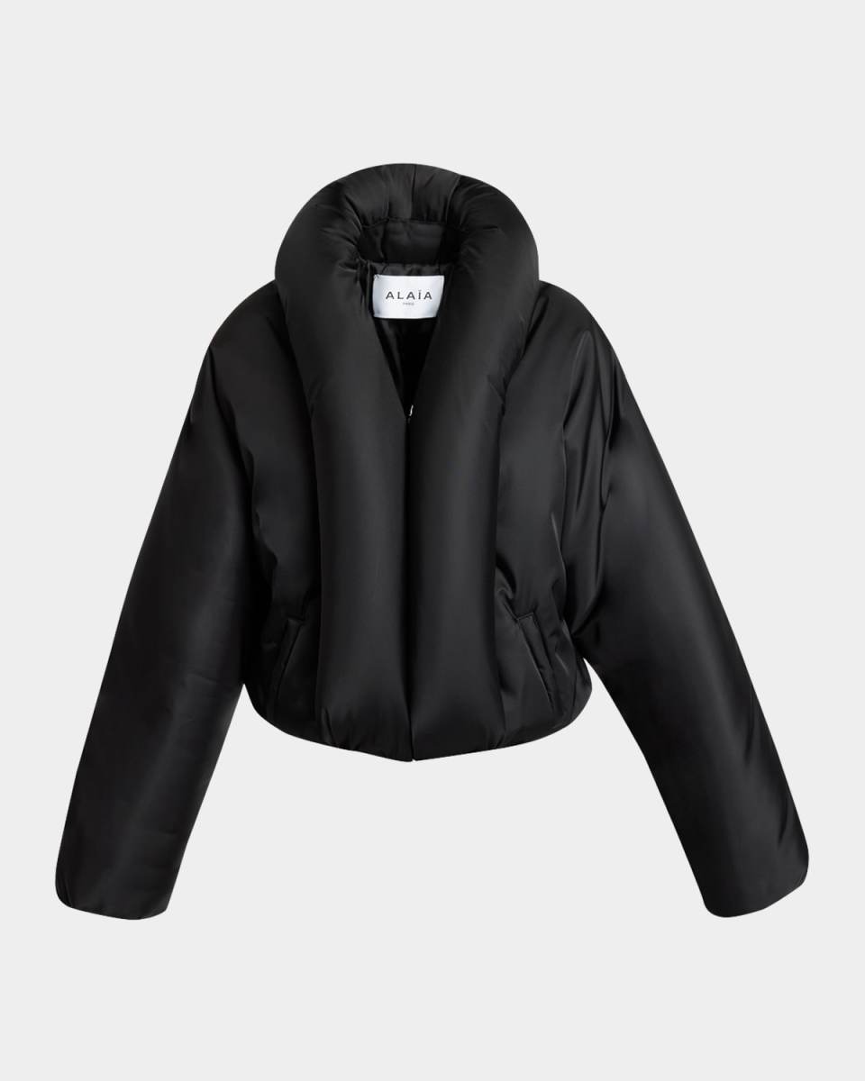 Taffeta Padded Bomber Jacket